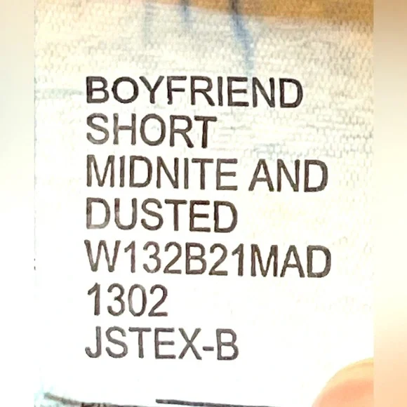KSUBI Boyfriend Distressed Short Loose Fit Women's Size 27 MidNite & Dusted - Picture 10 of 11